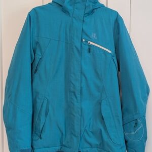 Teal Winter CLIMA PRO Ski Jacket by Salomon